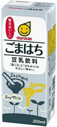 マルサンアイ 豆乳飲料 ごまはち 200ml 紙パック 24本入 イソフラボン 豆乳飲料 〔まるさん とうにゅう マルサンアイ 黒ごまとはち –  カウシェ