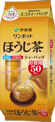 伊藤園 ワンポットほうじ茶 ティーバッグ 50バッグ×10袋入 〔お茶〕