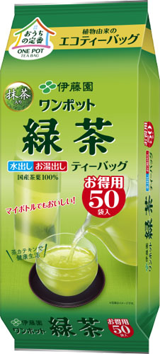 伊藤園 ワンポット緑茶 ティーバッグ 50バッグ×10袋入 〔お茶〕