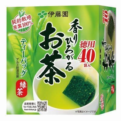 伊藤園 香りひろがるお茶 緑茶ティーバッグ 40袋×6箱入〔お茶〕