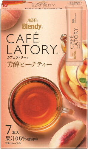 AGF ブレンディ カフェラトリースティック 芳醇ピーチティー 7本×24箱入
