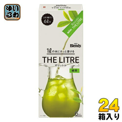AGF ブレンディ ザリットル 緑茶 6本×24箱入