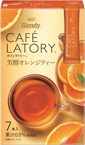 AGF ブレンディカフェラトリー スティック 芳醇オレンジティー 7本×24箱入
