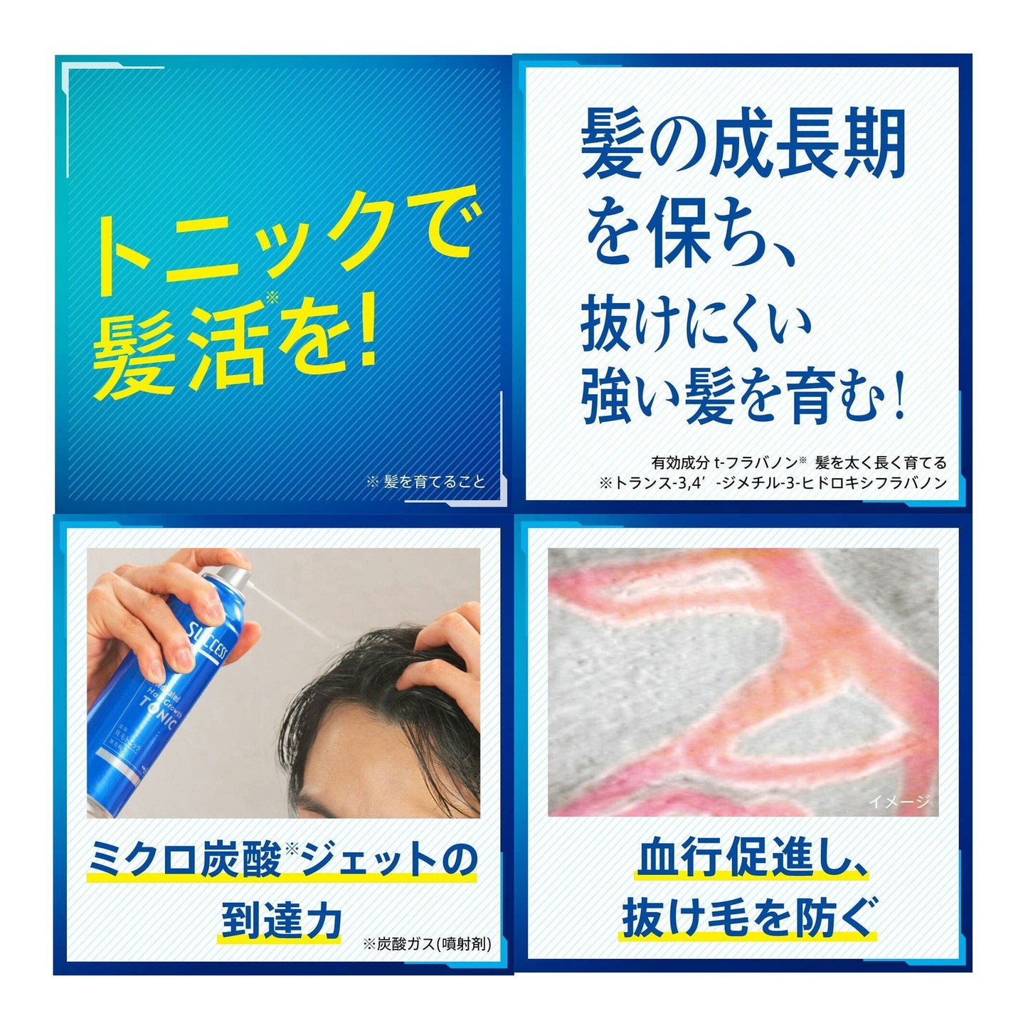 (1本)花王 サクセス 薬用育毛トニック エクストラクール 無香料 大容量 280g  [医薬部外品] SUCCESS  Hair Growth TONIC EX Cool