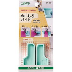 【メール便OK】Clover クロバー ソーイング用品 ぬいしろガイド 位置決め プレート付 37-188