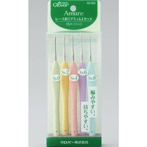 【メール便OK】Clover クロバー レース針「アミュレ」セット 43-323