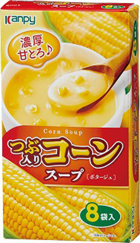 カンピー つぶ入り コーンスープ (ポタージュ) 8袋入 × 20箱入
