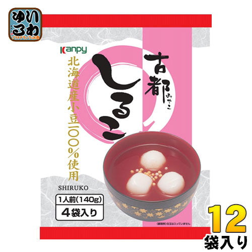 カンピー 古都しるこ 140g×4食 12袋入 〔おしるこ〕
