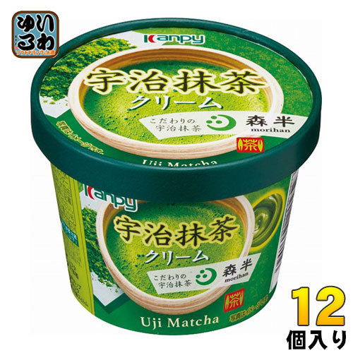 カンピー 宇治抹茶クリーム 140g 12個 (6個入×2 まとめ買い)