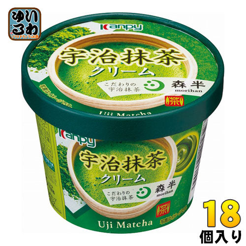 カンピー 宇治抹茶クリーム 140g 18個 (6個入×3 まとめ買い)