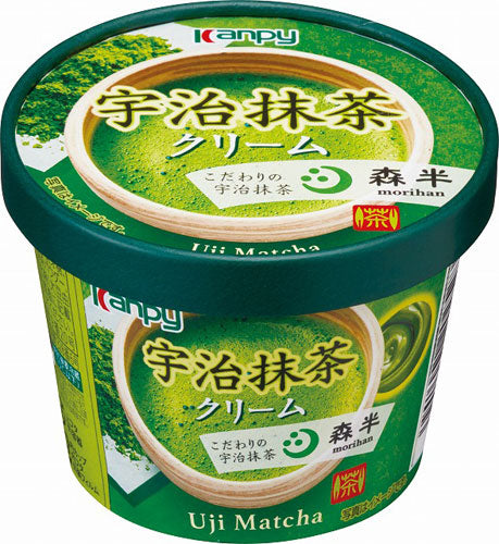 カンピー 宇治抹茶クリーム 140g 24個 (6個入×4 まとめ買い)