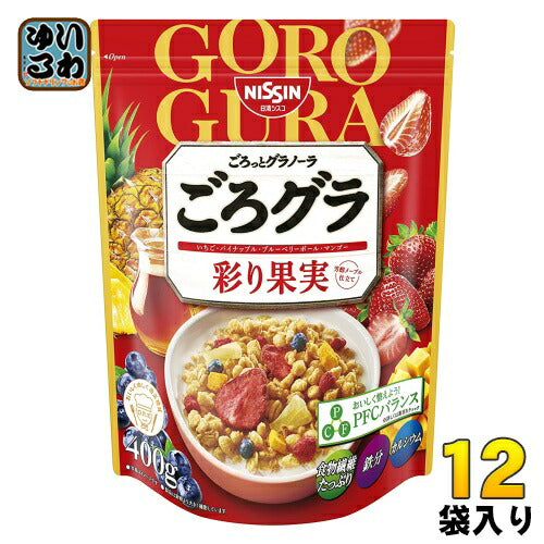 日清シスコ ごろグラ 彩り果実 400g 12袋（6袋入×2 まとめ買い）