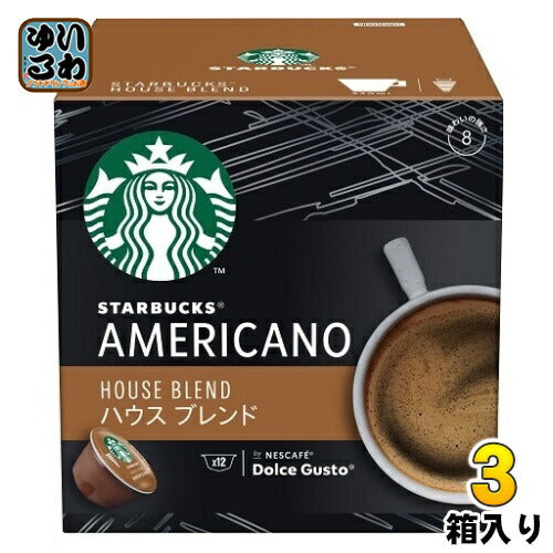 ネスレ スターバックス ハウス ブレンド ネスカフェ ドルチェグスト 専用カプセル 12個(12杯分)×3箱入