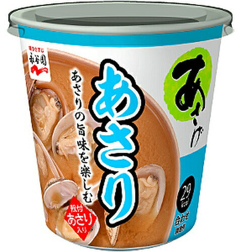 永谷園 カップ入 生みそタイプ みそ汁 あさげ あさり 60個 (6個入×10 まとめ買い)