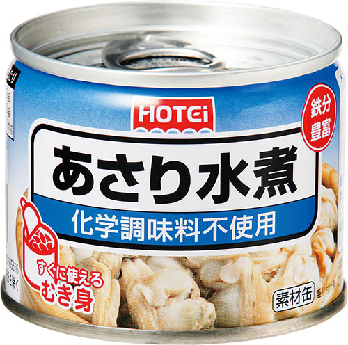 ホテイフーズ 缶詰 あさり水煮 化学調味料不使用 125g 24個(12個入り×2 まとめ買い)