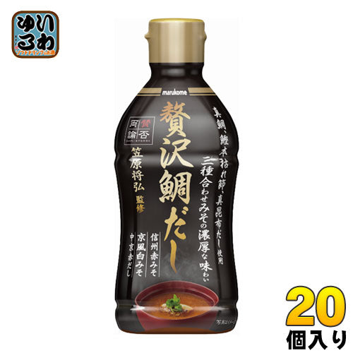 マルコメ 液みそ 賛否両論 贅沢鰹だし 430g 20個 (10個入×2 まとめ買い) 〔液体 味噌 あわせ味噌 かつおだし 料理 手軽 便利〕