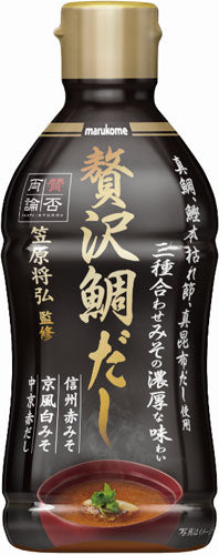 マルコメ 液みそ 賛否両論 贅沢鰹だし 430g 10個入 〔液体 味噌 あわせ味噌 かつおだし 料理 手軽 便利〕