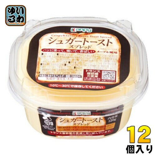 カンピー シュガートーストスプレッド メープル風味 120g 12個 (6個入×2 まとめ買い)