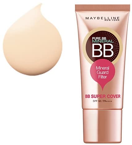 【メール便 送料無料】メイベリン BBクリーム ピュアミネラル BB SP カバー 01ナチュラルベージュ 30ml【限定価格】