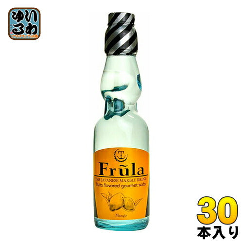 友桝飲料 フルーラ マンゴー 200ml 瓶 30本入 〔炭酸飲料〕