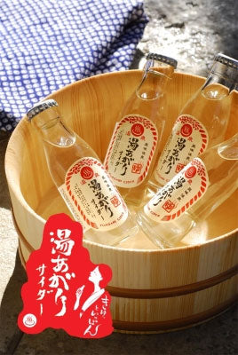 友桝飲料 湯あがりサイダー 95ml 瓶 48本入 〔炭酸飲料〕