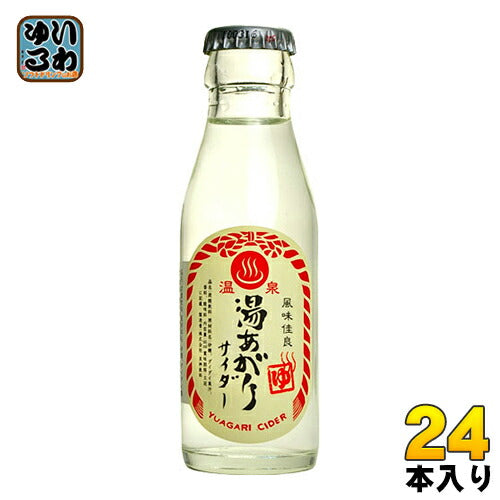 友桝飲料 湯あがり堂サイダーギフト 95ml 瓶 24本入 〔炭酸飲料〕