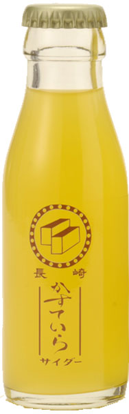 友桝飲料 カステラサイダー 95ml 瓶 48本入 〔炭酸飲料〕