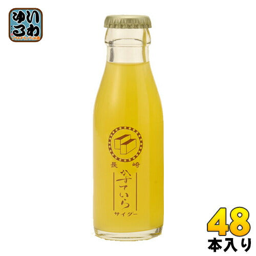 友桝飲料 カステラサイダー 95ml 瓶 48本入 〔炭酸飲料〕