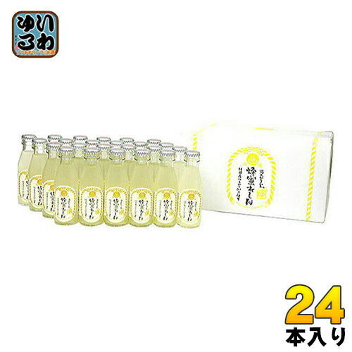 友桝飲料 湯あがり堂 蜂蜜れもんギフト 95ml 瓶 24本入 〔炭酸飲料〕