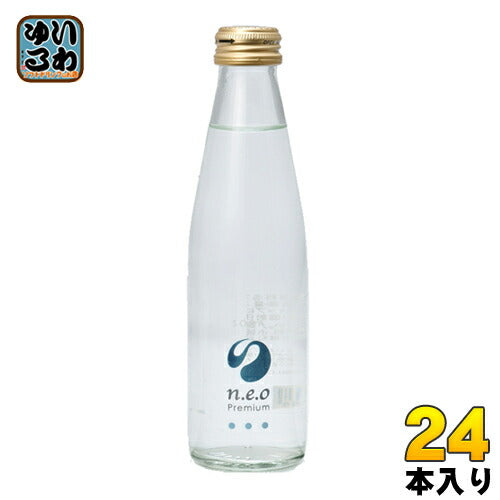 友桝飲料 n.e.o（ネオ）プレミアムソーダ 200ml 瓶 24本入 〔炭酸飲料〕