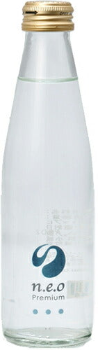 友桝飲料 n.e.o（ネオ）プレミアムソーダ 200ml 瓶 48本 (24本入×2 まとめ買い) 〔炭酸飲料〕