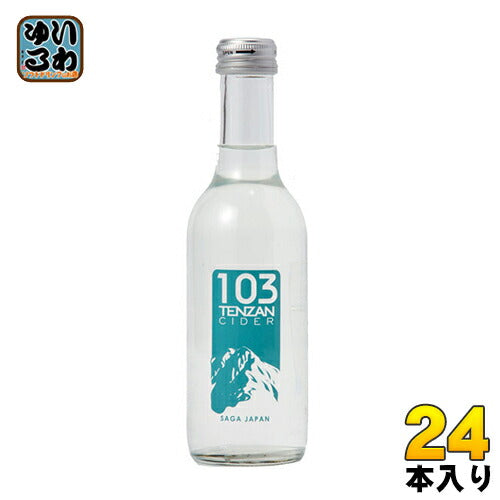 友桝飲料 103 テンザン サイダー 250ml 瓶 24本入 〔炭酸飲料〕