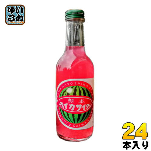友桝飲料 熊本すいかサイダー 245ml 瓶 24本入 〔炭酸飲料〕