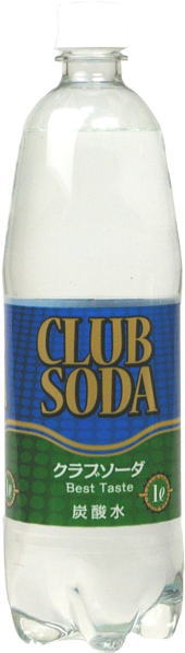 友桝飲料 クラブソーダ（炭酸水) 1L ペットボトル 15本入 〔炭酸飲料〕