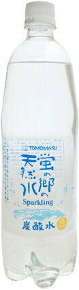 友桝飲料 蛍の郷の天然水スパークリング 1L ペットボトル 30本 (15本入×2 まとめ買い) 〔炭酸水 炭酸飲料〕