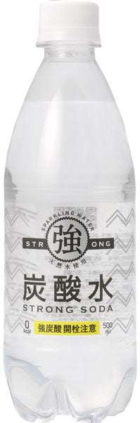 友桝飲料 強炭酸水 500ml ペットボトル 24本入 〔炭酸飲料〕