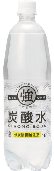 友桝飲料 強炭酸水 1L ペットボトル 30本 (15本入×2 まとめ買い)