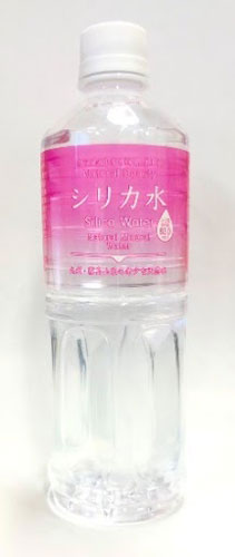 友桝飲料 シリカ水 555ml ペットボトル 24本入 〔ミネラルウォーター〕