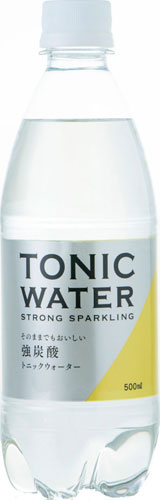 友桝飲料 トニックウォーター 500ml ペットボトル 24本入 〔強炭酸 炭酸水〕