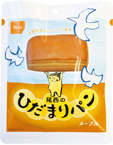 尾西食品 尾西のひだまりパン メープル 36袋入 〔非常食・長期保存食〕