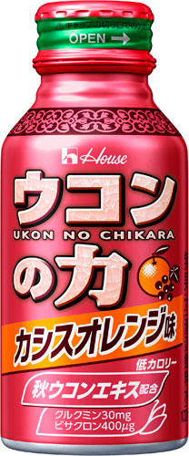 ハウスウェルネス ウコンの力  カシスオレンジ味 100ml ボトル缶 120本 (60本入×2 まとめ買い)