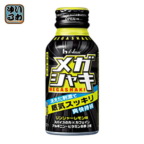 ハウスウェルネス メガシャキ 100ml ボトル缶 60本 (30本入×2 まとめ買い) 〔炭酸飲料〕