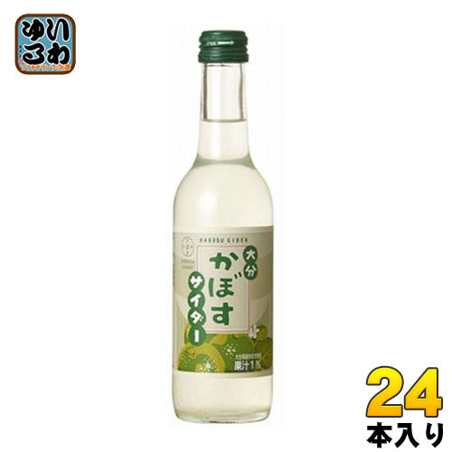 友桝飲料 かぼすサイダー 245ml 瓶 24本入 〔炭酸飲料〕