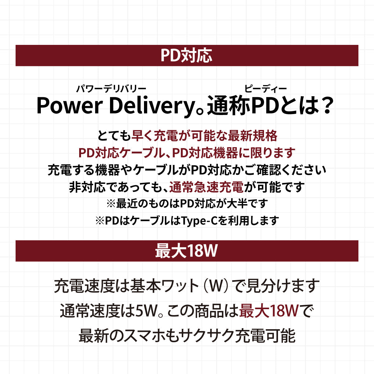 （ホワイト）iCarry PD18w スリム USB コンセント i Phone13 12 充電器 【PD 18W 急速充電】17-AC15P