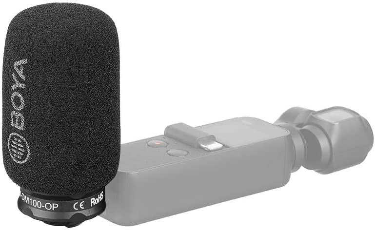 スマホ コンデンサーマイク BOYA BY-DM100-OP DJI OSMO Pocket用 ショットガンマイク