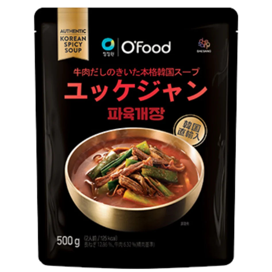 大象ジャパン ofood ユッケジャン 500g（2人前）牛肉だしのきいた本格韓国スープ ピリ辛スープ 韓国直輸入