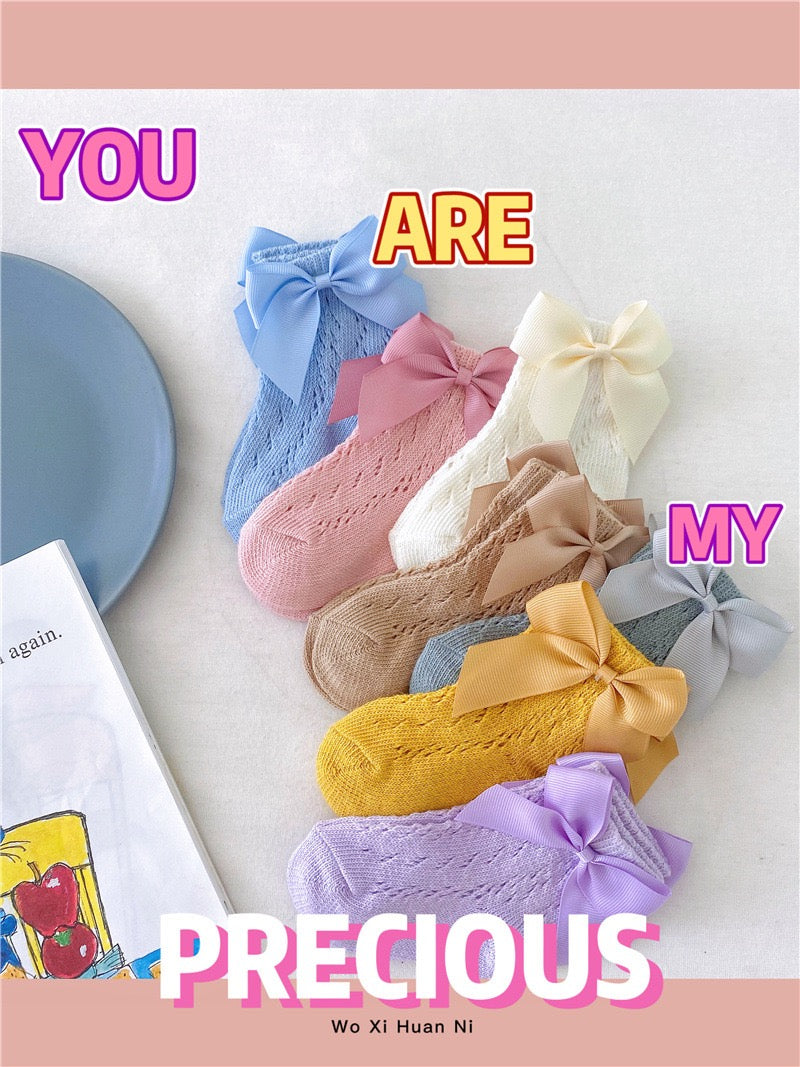 お徳3足セット 　L：18cm-20cm　（5歳ー8歳） 即納　子供　靴下　リボン　女の子　通気性　夏　ソックス　キッズ　発表会　韓国風　幼稚園　保育園