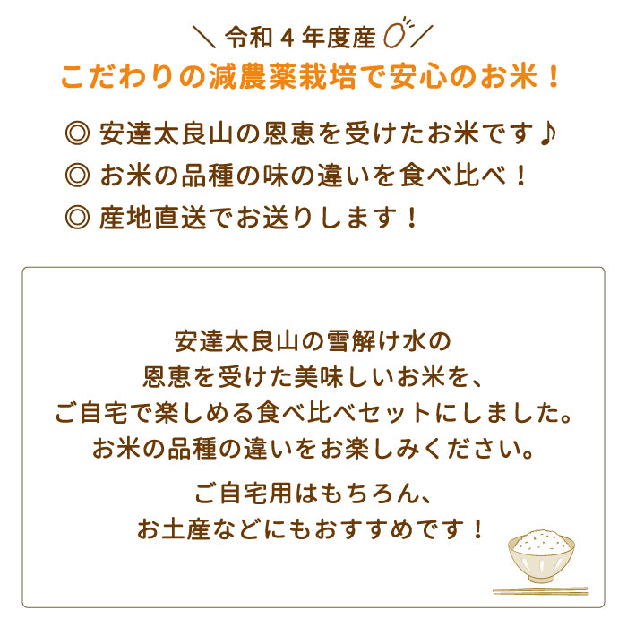 【3人シェア買いでお得】【令和4年産】【西村農園のお米】 3品種食べ比べセット3kg（コシヒカリ1kg、ひとめぼれ1kg、天のつぶ1kg） *