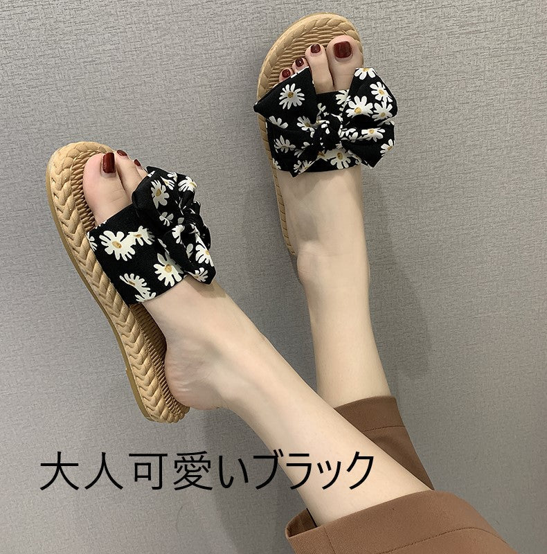 【23cm：色ランダム】ぺたんこサンダル ぺったんこ 夏用 お洒落なサンダル サンダル レディース オシャレサンダル おしゃれサンダル 歩きやすい ペタンコ フラットサンダル 靴 かわいい 可愛い おしゃれ ローヒール ビーチスリッパ 滑り止め