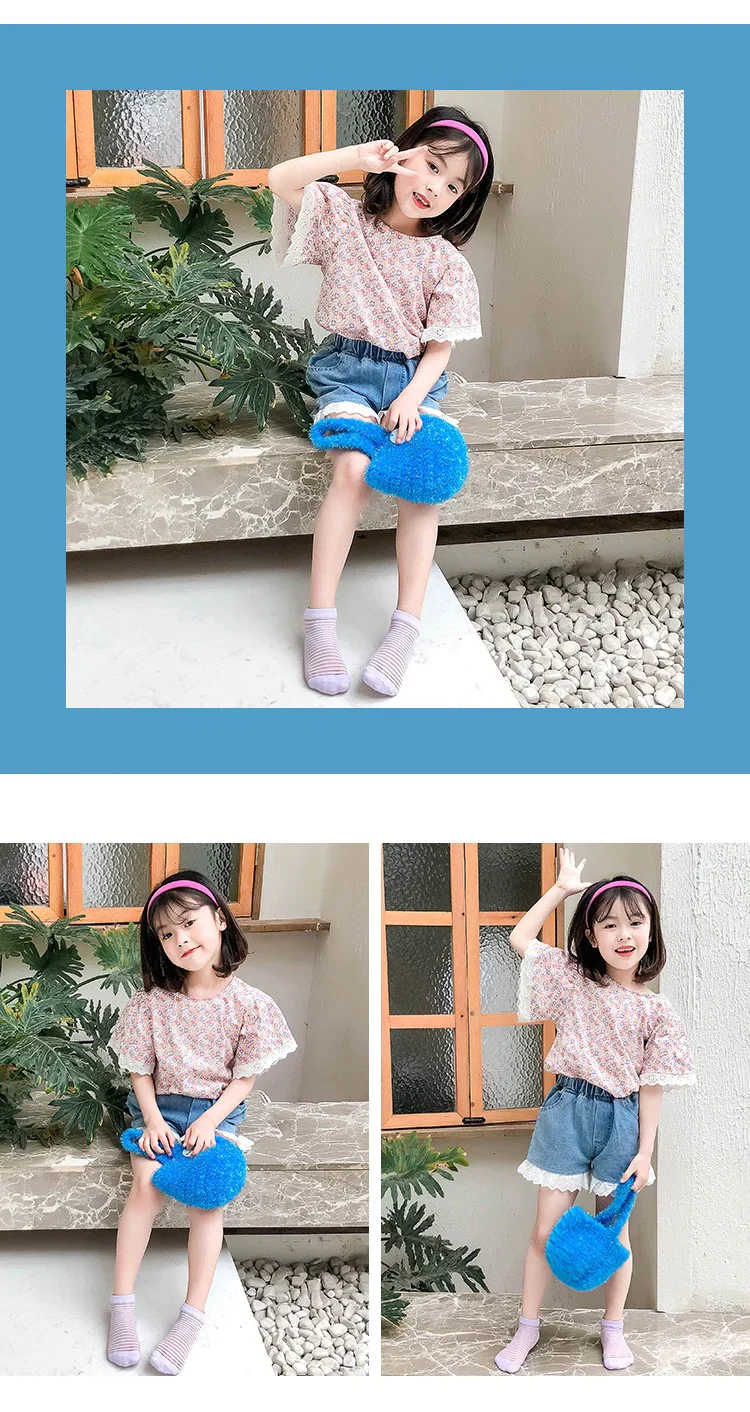 お徳5足セット　M：15-18cm（3歳ー5歳） 　子供靴下　冷感　ひんやり　カラフル　　韓国子供服　韓国風　ソックス　キッズ　ベビー